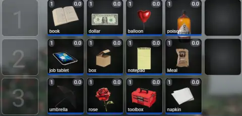 Usable items